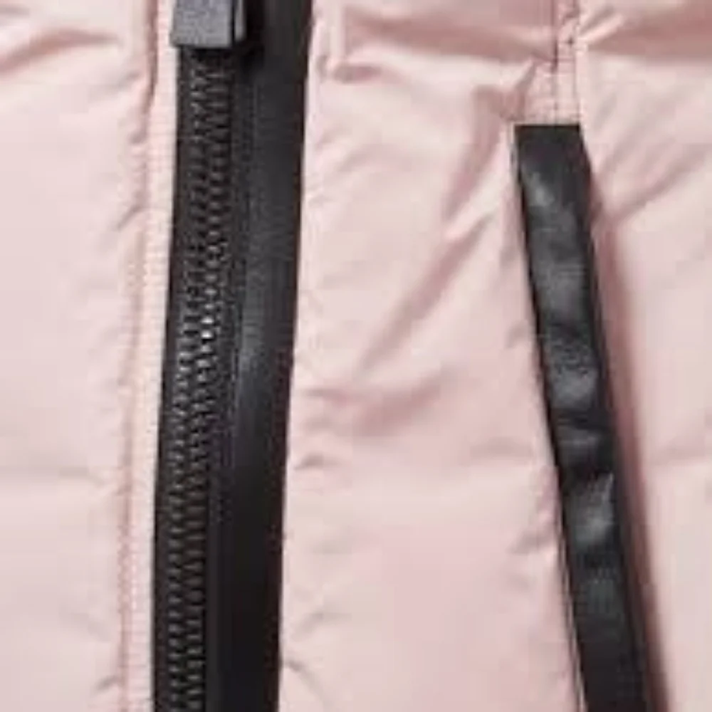 MACKAGE Soft Pink Adali Silver Fox Fur Signature Collar Down Coat - Picture 4 of 16